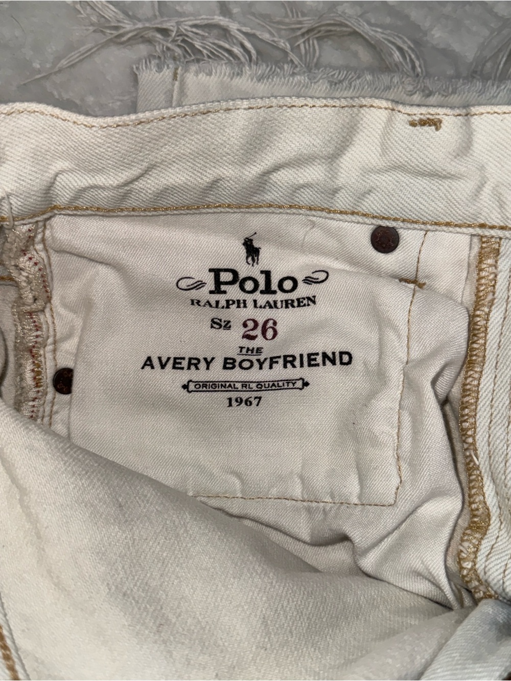 Polo by Ralph Lauren White Straight-Leg Jeans with Multicolor Paint Splatter - Picture 6 of 6